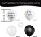 80PCS “Happy Birthday to You” Black & White Latex Balloons – 12-Inch Party Balloons for Kids’ Birthday and Celebration Decorations